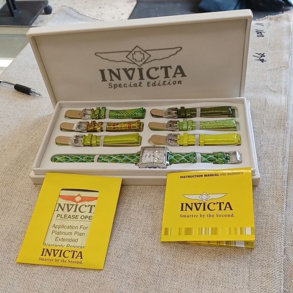 **HOST PICK**Invicta Special Edition Watch with 7 Interchangeable Leather Bands